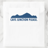 Cave Junction Oregon alstublieft Rechthoekige Sticker (Tas)