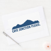 Cave Junction Oregon alstublieft Rechthoekige Sticker (Envelop)
