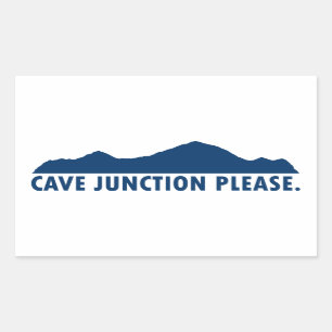Cave Junction Oregon alstublieft Rechthoekige Sticker