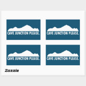 Cave Junction Oregon alstublieft Rechthoekige Sticker (Vel)