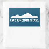 Cave Junction Oregon alstublieft Rechthoekige Sticker (Tas)