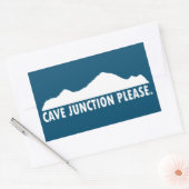 Cave Junction Oregon alstublieft Rechthoekige Sticker (Envelop)
