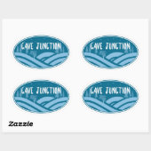 Cave Junction Oregon Buitenleven Ovale Sticker (Vel)