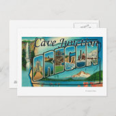Cave Junction, Oregon - Grote letterscènes Briefkaart (Voorkant / Achterkant)