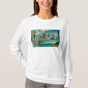 Cave Junction, Oregon - Grote letterscènes T-shirt