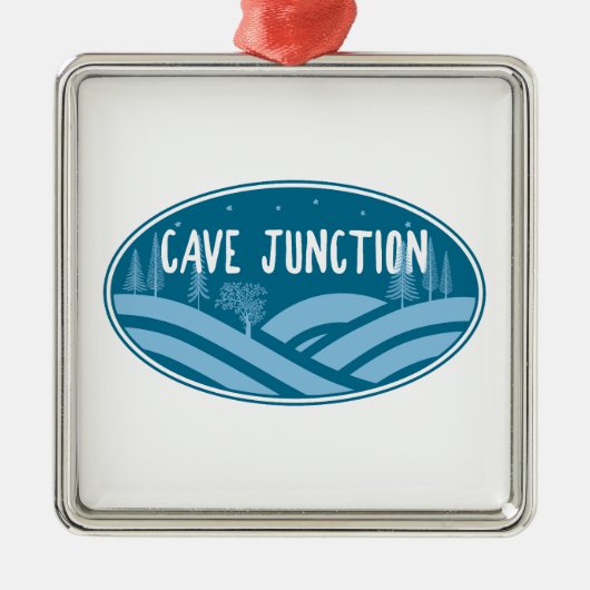 Cave Junction Oregon Outdoors Metalen Ornament (Voorkant)
