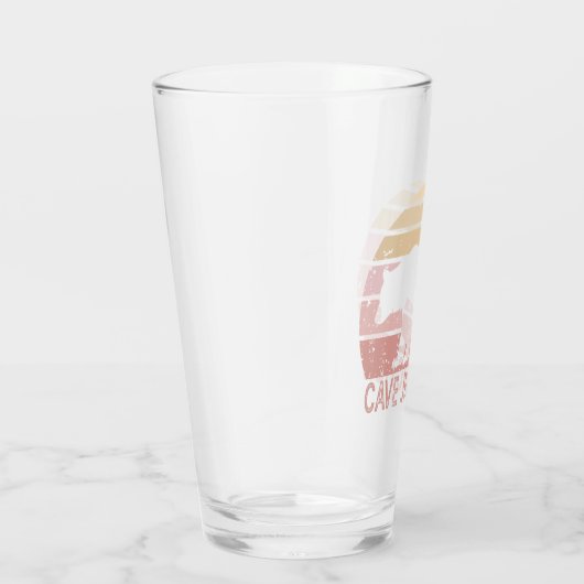 Cave Junction Oregon Retro-Beer Glas (Rechts)