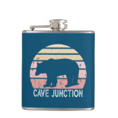 Cave Junction Oregon Retro-Beer Heupfles (Voorkant)