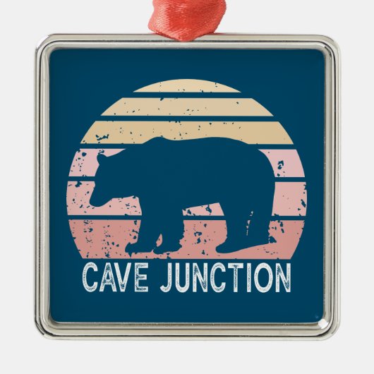 Cave Junction Oregon Retro-Beer Metalen Ornament (Voorkant)