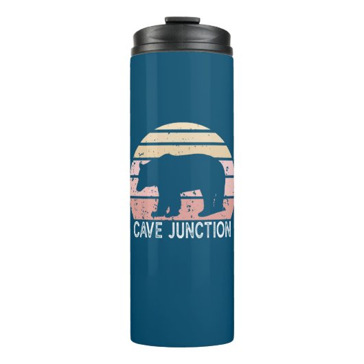 Cave Junction Oregon Retro-Beer Thermosbeker (Voorkant)
