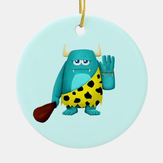 Cave Monster Keramisch Ornament (Voorkant)