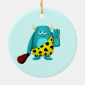 Cave Monster Keramisch Ornament (Achterkant)