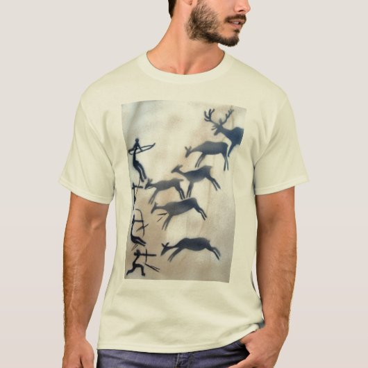 Cave Painting Archers en Der T-shirt (Voorkant)