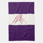 Cave Painting Kitchen Towel Theedoek (Verticaal)