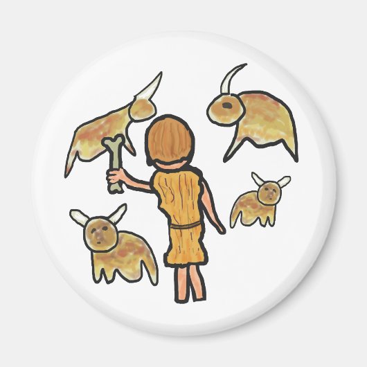 Cave Painting Magneet (Voorkant)