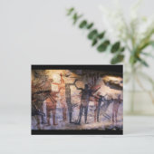 Cave Painting Rock Art Briefkaart (Staand voorkant)
