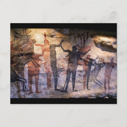Cave Painting Rock Art Briefkaart (Voorkant)