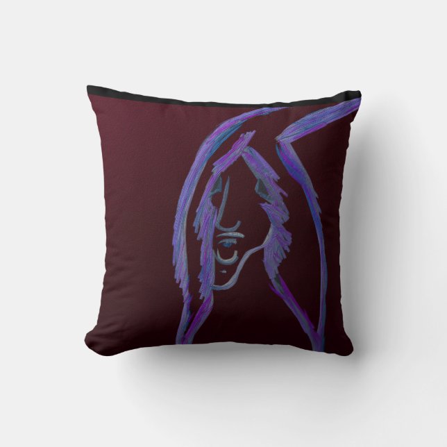 Cave Painting Series Throw Pillow Kussen (Voorkant)