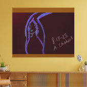 Cave Painting Stretched Canvas (Insitu (Woonkamer))