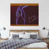 Cave Painting Stretched Canvas Afdruk (Insitu (Slaapkamer))