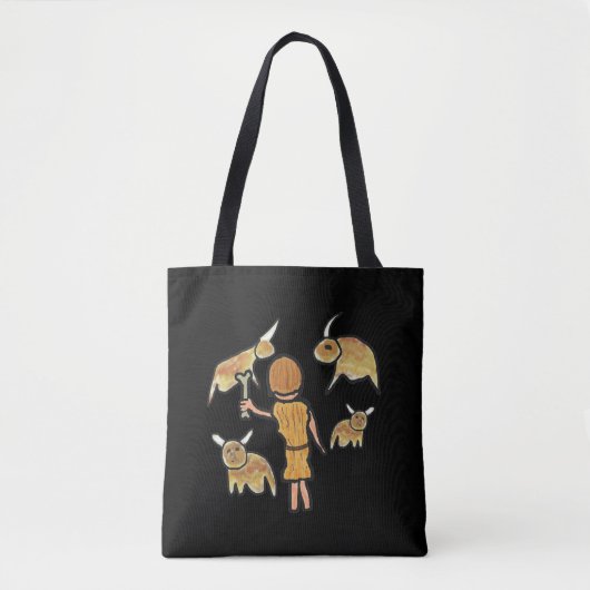 Cave Painting Tote Bag (Voorkant)