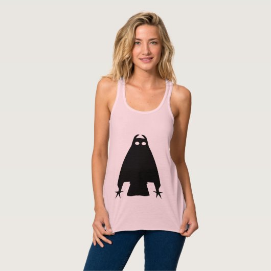 Cave petroglyphs horde antieke uil tanktop (Volledige Voorkant)