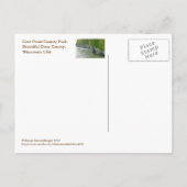 "CAVE POINT COUNTY PARK "/ BEAUTIFUL DOOR COUNTY BRIEFKAART (Achterkant)