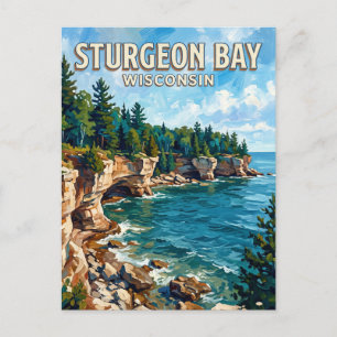 Cave Point County Park Sturgeon Bay Wisconsin Briefkaart