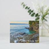 Cave Point, Door County, WI Postcard Briefkaart (Staand voorkant)
