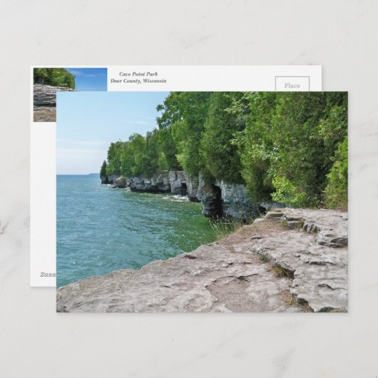 Cave Point Park Briefkaart (Voorkant / Achterkant)