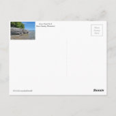 Cave Point Park Briefkaart (Achterkant)
