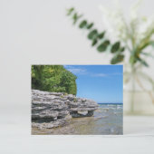 Cave Point Shoreline Briefkaart (Staand voorkant)