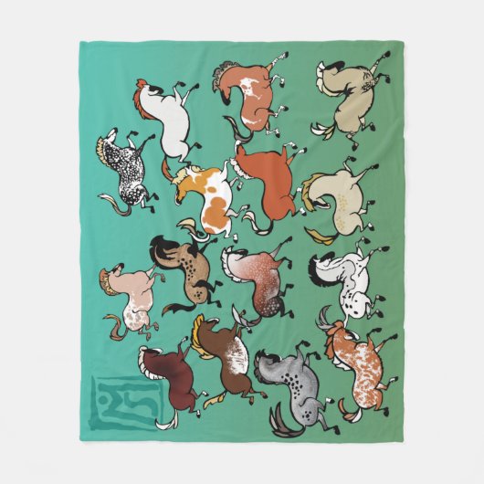Cave Pony Fleece Blanket 1 (Voorkant)