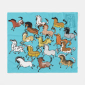 Cave Pony Fleece Blanket 4 Deken (Voorkant (Horizontaal))