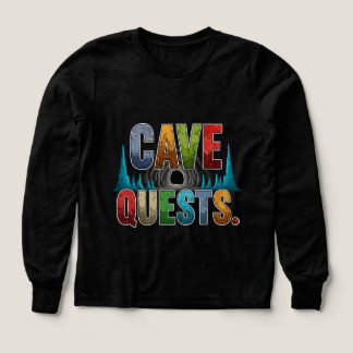 Cave Quests Adventure T-shirt ontwerp