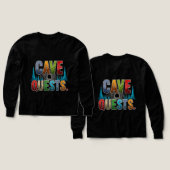 Cave Quests Adventure T-shirt ontwerp (Voorkant /achterkant)