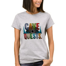 Cave Quests Adventure T-shirt ontwerp