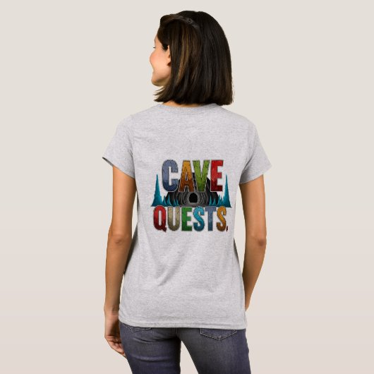 Cave Quests Adventure T-shirt ontwerp (Achterkant volledig)