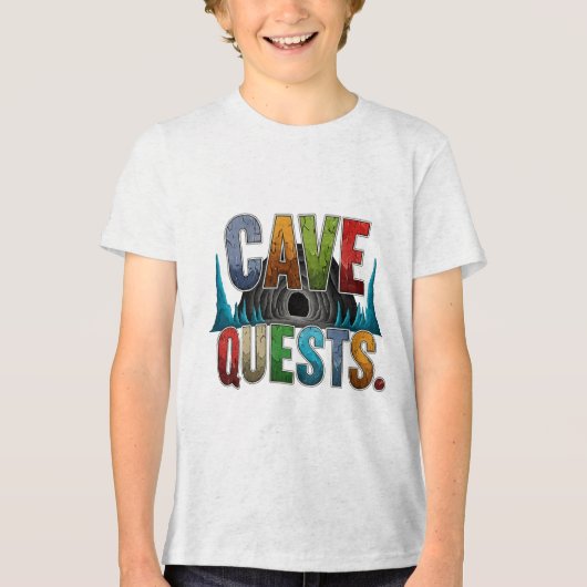 Cave Quests Vrouwen Avontuur Grafisch T-shirt (Voorkant)