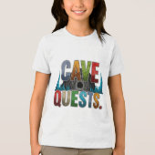 Cave Quests Vrouwen Avontuur Grafisch T-shirt (Voorkant)