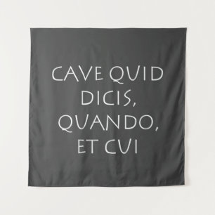 Cave quid dicis quando et cui wandkleed