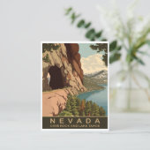 Cave Rock en Lake Tahoe Nevada, Reizen Briefkaart (Staand voorkant)