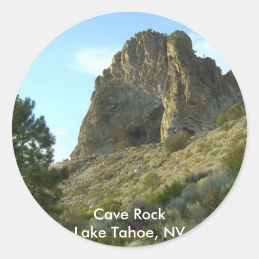 Cave Rock Lake Tahoe, Nevada Stickers (Voorkant)