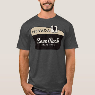 Cave Rock State Park Nevada welkomstbord T-shirt
