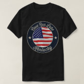 Cave Run Lake - Patriotic Kentucky Souvenir T-Shir T-shirt (Design voorkant)