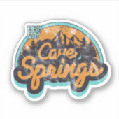 Cave Springs, Arkansas Sticker (Voorkant)