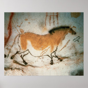 Cave tekeningen Lascaux Franse prehistorische teke Poster