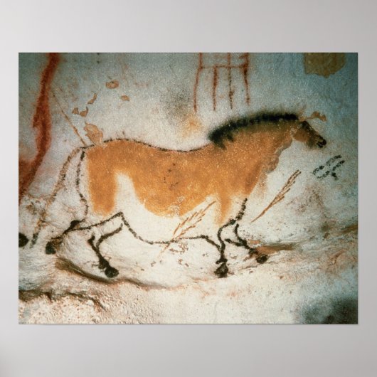 Cave tekeningen Lascaux Franse prehistorische teke Poster (Voorkant)