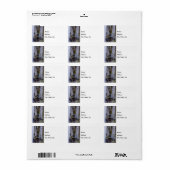 Cave Tunnel of Ice Adresetiketten Etiket (Full Sheet)