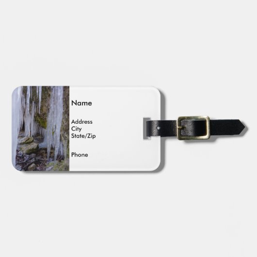 Cave Tunnel of Ice Bagagelabel (Voorkant horizontaal)